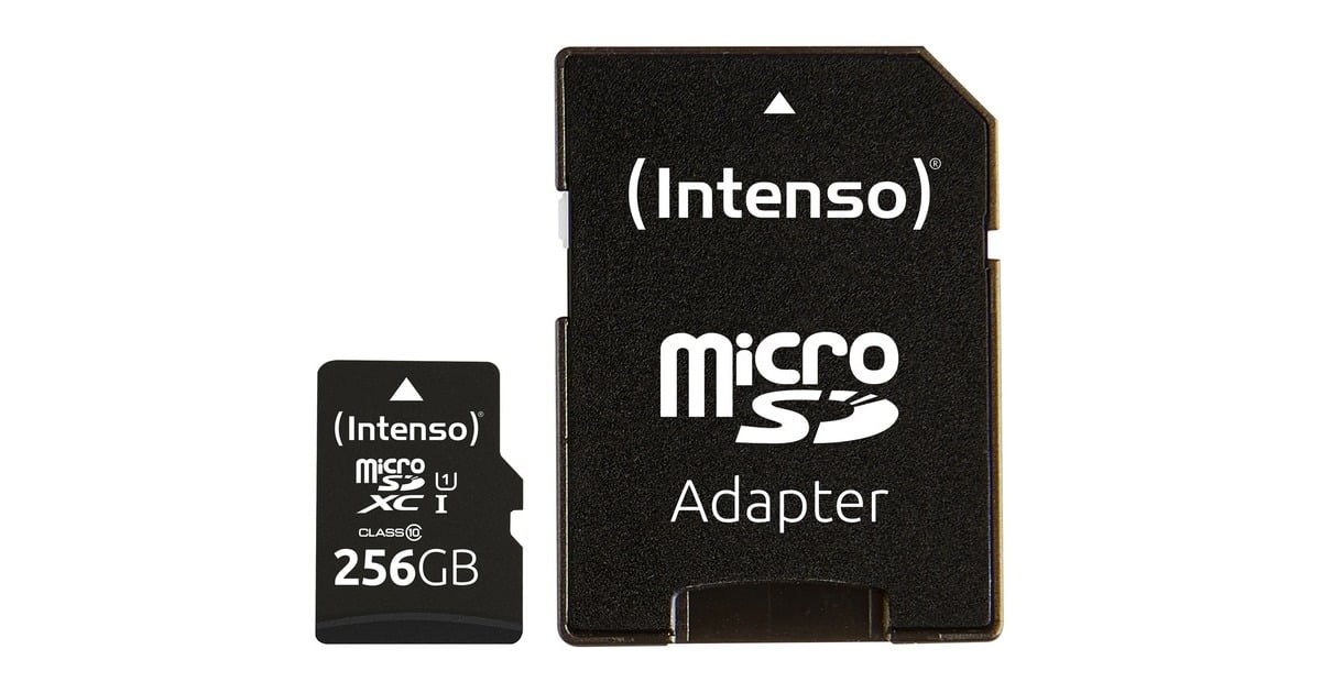 Intenso microSD Karte UHSI Premium 256 GB Clase 10, Tarjeta de memoria negro, 256 GB, MicroSD