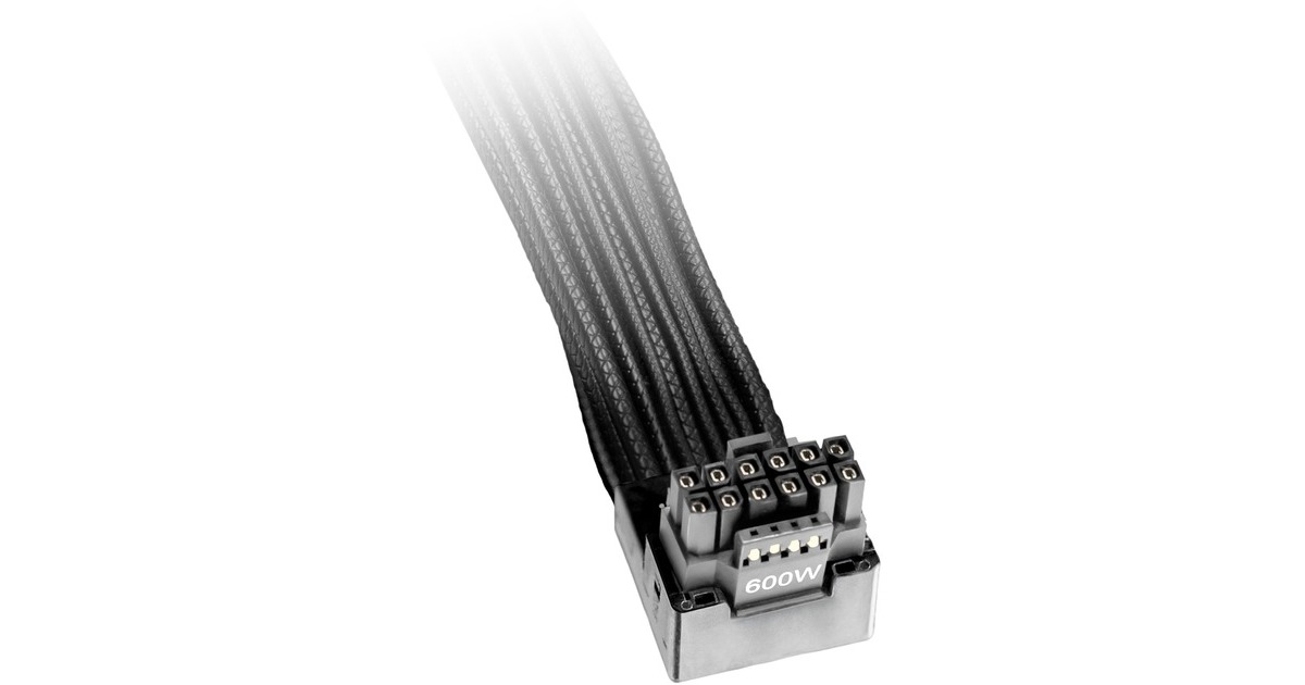 be quiet! Cable invertido PCI-E 12V-2x6 / 12VHPWR 90° negro, 12V-2x6 ...