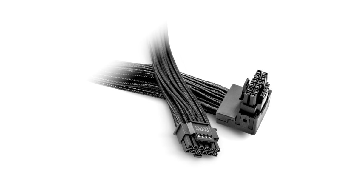 be quiet! Cable invertido PCI-E 12V-2x6 / 12VHPWR 90° negro, 12V-2x6 ...