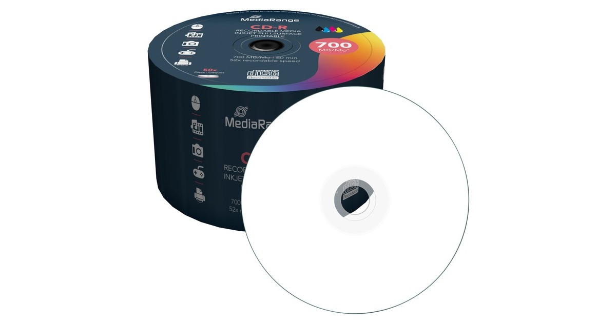 MediaRange CD-R 700 MB, CDs vírgenes