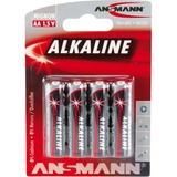 Ansmann 5015563 pila doméstica Batería de un solo uso Alcalino Batería de un solo uso, Alcalino, Negro, Gris, 14,5 mm, 14,5 mm, 50,5 mm