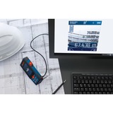 Bosch GLM 150-27 C Professional, Telémetro azul/Negro, IP54, 210 g