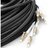 Digitus Cable de fibra óptica Universal Breakout, dúplex, conector LC/UPC, multimodo OM4 negro