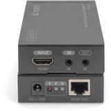 Digitus Set extensor HDMI 4K HDBaseT, Alargador de HDMI negro