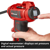 EINHELL Compresor de aire portátil Power X-Change CE-CC 18 Li-Solo, 18 Voltios rojo/Negro