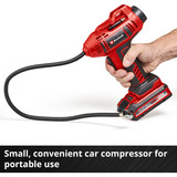 EINHELL Compresor de aire portátil Power X-Change CE-CC 18 Li-Solo, 18 Voltios rojo/Negro