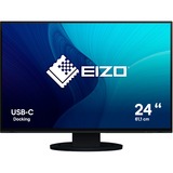 EIZO FlexScan EV2485-BK pantalla para PC 61,2 cm (24.1") 1920 x 1200 Pixeles WUXGA LCD Negro, Monitor LED negro, 61,2 cm (24.1"), 1920 x 1200 Pixeles, WUXGA, LCD, 5 ms, Negro