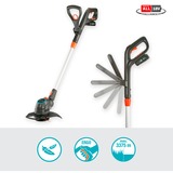 GARDENA ComfortCut 23/18V P4A 23 cm Batería Negro, Azul, Naranja, Plata, Cortabordes gris/Naranja, Cortabordes, 23 cm, Hoja, Empuñadura en D, Plástico, Negro, Azul, Naranja, Plata