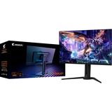GIGABYTE AORUS Monitor de juegos OLED FO32U2P de 32” - 3840 x 2160 (UHD), 240Hz, 0.03ms, 250 cd/m², KVM, FreeSync Premium Pro, DisplayHDR True Black 400, DisplayPort 2.1, Monitor de gaming negro, 240Hz, 0.03ms, 250 cd/m², KVM, FreeSync Premium Pro, DisplayHDR True Black 400, DisplayPort 2.1, 80 cm (31.5"), 3840 x 2160 Pixeles, 4K Ultra HD, OLED, 0,03 ms, Negro