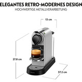 Krups Nespresso XN741B.23 cafetera eléctrica Semi-automática Macchina per caffè a capsule, Cafetera de cápsulas plateado, Macchina per caffè a capsule, Cápsula de café, Plata