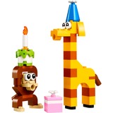 LEGO Fiesta de Cumpleaños con Animales, Juegos de construcción Juego de construcción, 6 año(s), Plástico, 60 pieza(s), 44 g