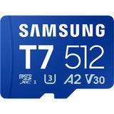Samsung T7 microSDXC 512 GB, Tarjeta de memoria azul