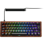 Sharkoon 4044951042784, Teclado para gaming madera/Negro