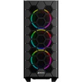 Sharkoon RGB HEX reacondicionado, Cajas de torre negro