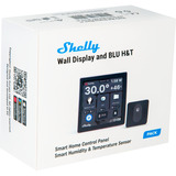 Shelly Wall Display + Shelly BLU H&T, Panel de control negro