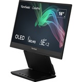ViewSonic VP Series VP16-OLED pantalla para PC 40,6 cm (16") 1920 x 1080 Pixeles Full HD Negro, Monitor OLED negro (mate), 40,6 cm (16"), 1920 x 1080 Pixeles, Full HD, OLED, 1 ms, Negro