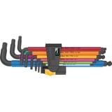 Wera 950/9 Hex-Plus Multicolour Imperial 2 juego de llaves en ángulo, Destornillador negro