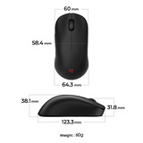 Zowie ZOWIE U2-DW ratón Juego mano derecha RF inalámbrico 3200 DPI, Ratones para gaming negro, mano derecha, RF inalámbrico, 3200 DPI, Negro