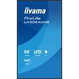 iiyama LH5064UHS-B1AG, Pantalla de gran formato negro (mate)