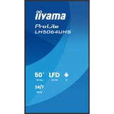 iiyama LH5064UHS-B1AG pantalla de señalización Pantalla plana para señalización digital 127 cm (50") Wifi 500 cd / m² 4K Ultra HD Negro Procesador incorporado Android 24/7, Pantalla de gran formato negro (mate), Pantalla plana para señalización digital, 127 cm (50"), 3840 x 2160 Pixeles, Wifi, 24/7