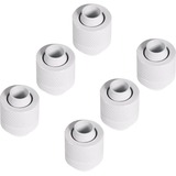 Alphacool Eiszapfen 13/10mm adaptador roscado G1/4 - White Sixpack, Conexión blanco