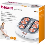 Beurer Masajeador de pies Shiatsu FM60, Aparato de masaje blanco/Gris, Minorista