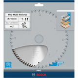 Bosch Hoja de sierra circular PRO para múltiples materiales, Ø 210mm, 80 dientes 