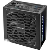 Chieftec Atmos unidad de fuente de alimentación 850 W 20+4 pin ATX ATX Negro, Fuente de alimentación de PC negro, 850 W, 100 - 240 V, 50/60 Hz, 10-5 A, 10 A, 5 A
