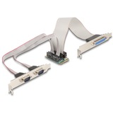 DeLOCK Mini PCIe I/O PCIe tamaño completo 1 x Paralelo, 2 x Serie, Tarjeta de interfaz 