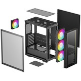 DeepCool R-MATREXX55-BCADA4-G-4, Cajas de torre negro