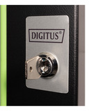 Digitus DN-19 DOOR-12-U-SW, Panel frontal negro