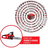 EINHELL FORTEXXA 18/30 4500 RPM Negro, Rojo, Motosierra rojo/Negro, 4500 RPM, 30 cm, 27 cm, 8,9 m/s, Negro, Rojo, 0,16 L