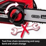 EINHELL FORTEXXA 18/30 4500 RPM Negro, Rojo, Motosierra rojo/Negro, 4500 RPM, 30 cm, 27 cm, 8,9 m/s, Negro, Rojo, 0,16 L