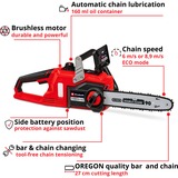 EINHELL FORTEXXA 18/30 4500 RPM Negro, Rojo, Motosierra rojo/Negro, 4500 RPM, 30 cm, 27 cm, 8,9 m/s, Negro, Rojo, 0,16 L