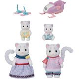 EPOCH Sylvanian Families - Familia de Leopardos de las Nieves, Juegos de construcción 