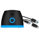 ICY BOX IB-1124L-C3 USB 3.2 Gen 1 (3.1 Gen 1) Type-B Negro, Estación de acoplamiento negro, Unidad de disco duro, SSD, SATA, Serial ATA II, Serial ATA III, 2.5,3.5", USB 3.2 Gen 1 (3.1 Gen 1) Type-B, Negro, Plástico