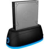 ICY BOX IB-1124L-C3 USB 3.2 Gen 1 (3.1 Gen 1) Type-B Negro, Estación de acoplamiento negro, Unidad de disco duro, SSD, SATA, Serial ATA II, Serial ATA III, 2.5,3.5", USB 3.2 Gen 1 (3.1 Gen 1) Type-B, Negro, Plástico