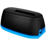 ICY BOX IB-1124L-C3 USB 3.2 Gen 1 (3.1 Gen 1) Type-B Negro, Estación de acoplamiento negro, Unidad de disco duro, SSD, SATA, Serial ATA II, Serial ATA III, 2.5,3.5", USB 3.2 Gen 1 (3.1 Gen 1) Type-B, Negro, Plástico