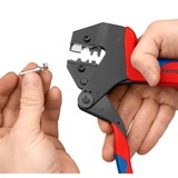 KNIPEX Alicates de sistema de crimpar, Crimpadora rojo/Azul