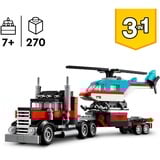LEGO Creator Camión Plataforma con Helicóptero, Juegos de construcción Juego de construcción, 7 año(s), Plástico, 270 pieza(s), 383 g