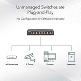 Netgear MS305 No administrado 2.5G Ethernet (100/1000/2500) Negro, Interruptor/Conmutador No administrado, 2.5G Ethernet (100/1000/2500), Bidireccional completo (Full duplex), Montaje de pared