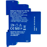Shelly Pro Dimmer 0/1-10V PM, Interruptor con regulador de voltaje azul