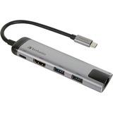 Verbatim 49141 base para portátil y replicador de puertos USB 3.2 Gen 1 (3.1 Gen 1) Type-C Negro, Plata, Hub USB plateado/Negro, USB 3.2 Gen 1 (3.1 Gen 1) Type-C, Negro, Plata, USB 3.2 Gen 1 (3.1 Gen 1) Type-C, Metal, 3 A, 5 - 40 °C