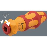 Wera Kraftform Compact VDE 837 i RA Mango con función de trinquete, Destornillador rojo/Amarillo