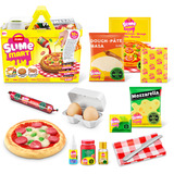 ZURU Slime Mart - Caja Mixta de Pizza y Comida Rápida en Cesta, Manualidades 