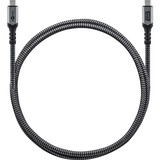 goobay 74211, Cable negro/Gris