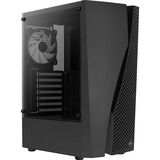 Aerocool WAVEBKV3 Caja PC ATX Cristal Templado 4xVentilador RGB Negro, Cajas de torre negro, Midi Tower, PC, Negro, ATX, micro ATX, Mini-ITX, ABS, SPCC, Azul, Verde, Rojo