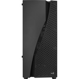 Aerocool WAVEBKV3 Caja PC ATX Cristal Templado 4xVentilador RGB Negro, Cajas de torre negro, Midi Tower, PC, Negro, ATX, micro ATX, Mini-ITX, ABS, SPCC, Azul, Verde, Rojo