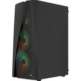 Aerocool WAVEBKV3 Caja PC ATX Cristal Templado 4xVentilador RGB Negro, Cajas de torre negro, Midi Tower, PC, Negro, ATX, micro ATX, Mini-ITX, ABS, SPCC, Azul, Verde, Rojo