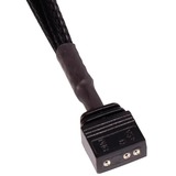 Alphacool Cable de extensión aRGB de 3 pines a 3 pines, 30 cm, Cable alargador negro